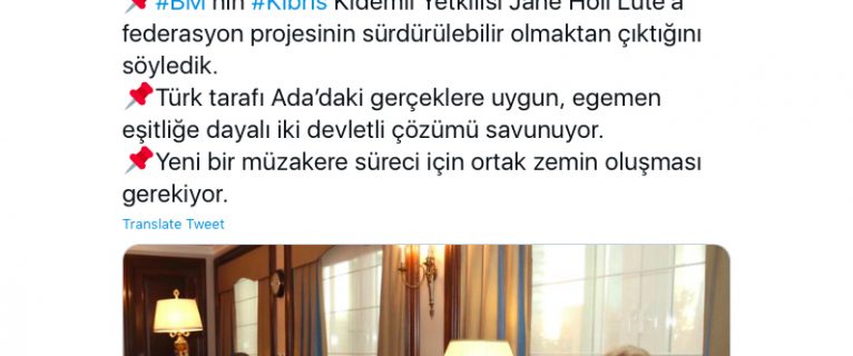 Türkiye resmen BM’ye “iki devletli çözüm” dedi