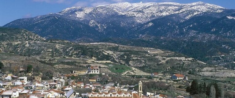 Trodos dağlarına ilk kar yağdı