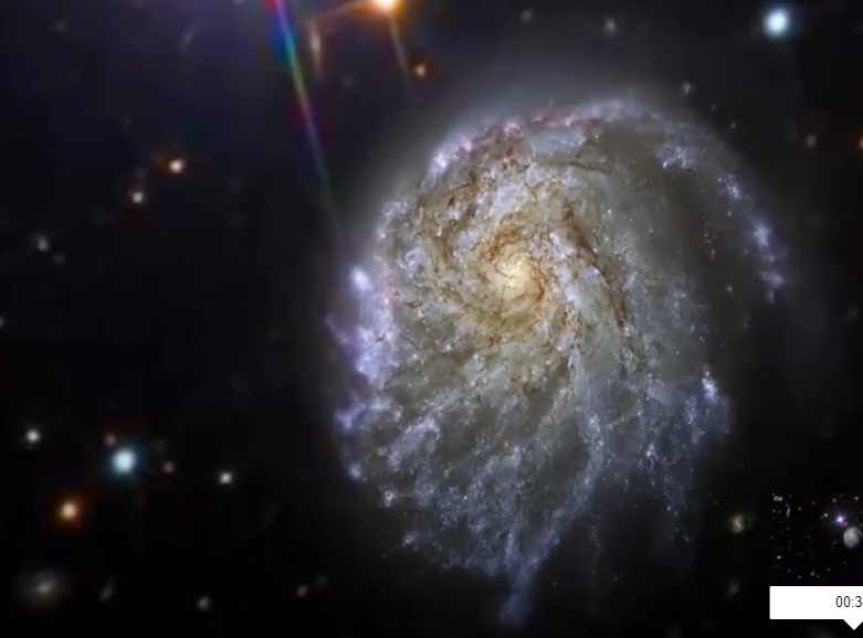 Hubble Uzay Teleskobu, deforme olmuş sarmal galaksiyi görüntüledi