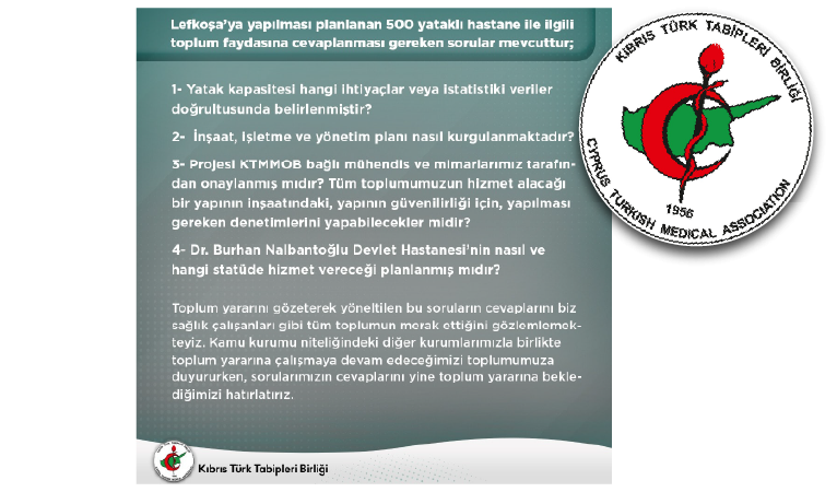 500 yataklı hastane ile ilgili toplum faydasına cevaplanması gereken sorular