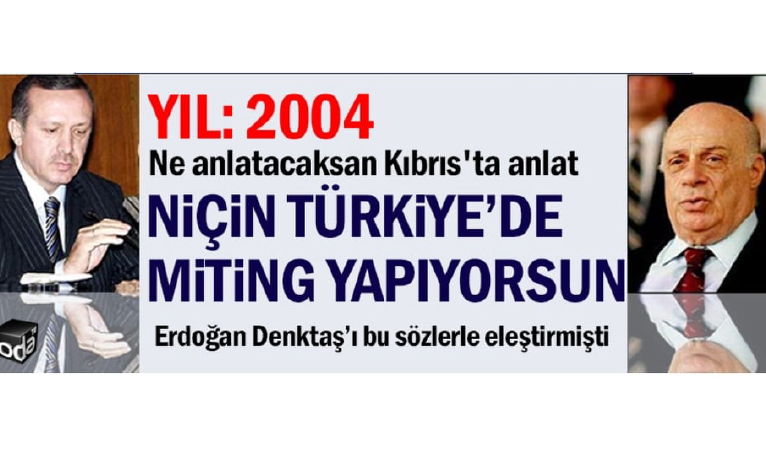 Tarihi hatırlatma: Erdoğan, Rauf Denktaş’ın konuştuğu TBMM’deki oturuma katılmadı