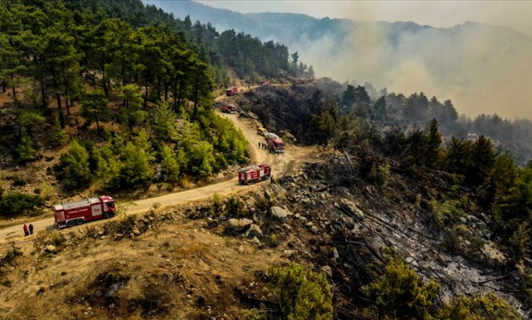 Antalya ve Muğla’daki orman yangınları devam ediyor