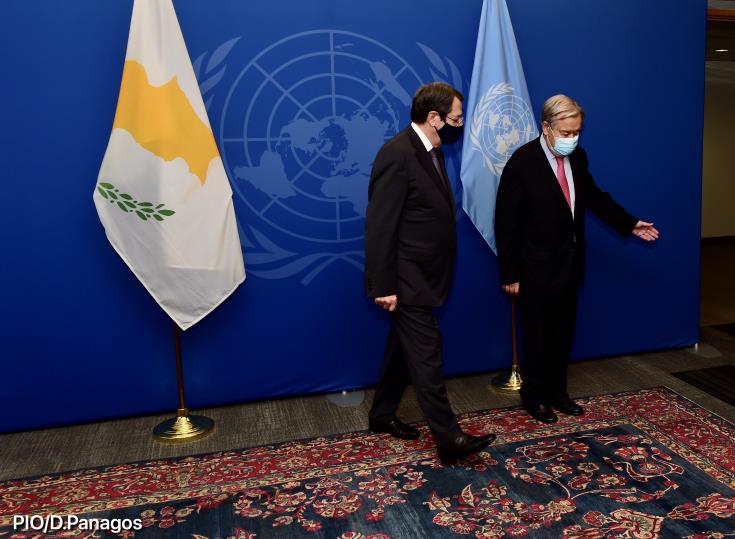 Anastasiadis, Guterres ile yaptığı görüşmeyi olumlu değerlendirdi
