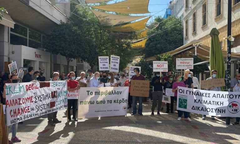 Çevreciler Ledra’dan seslendi: İklim değişikliği değil, sistem değişikliği!