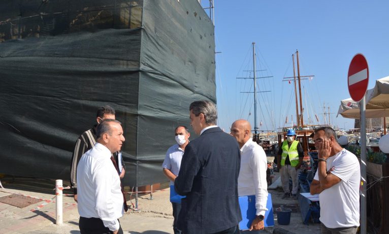 Girne Limanı’nı iyileştirilme projesinin ilk etabına başlandı