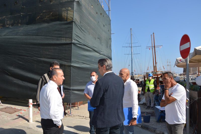 Girne Limanı’nı iyileştirilme projesinin ilk etabına başlandı