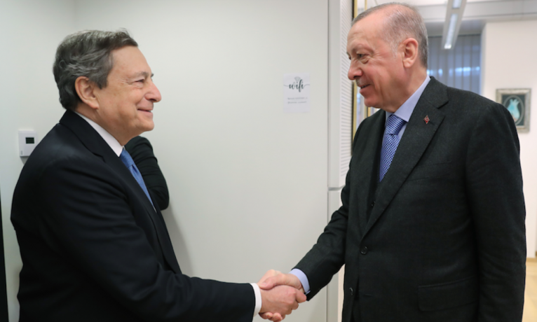 İtalya Başbakanı Draghi: Türkiye, Fransa ve İtalya arasındaki grubu tekrar işler hale getirmeye karar verdik