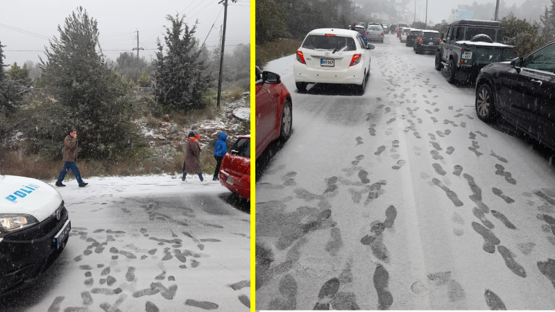 Girne-Lefkoşa yolu trafiğe kapatıldı