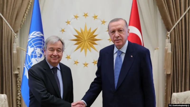 Guterres ile Erdoğan Ankara’da bir araya geldi