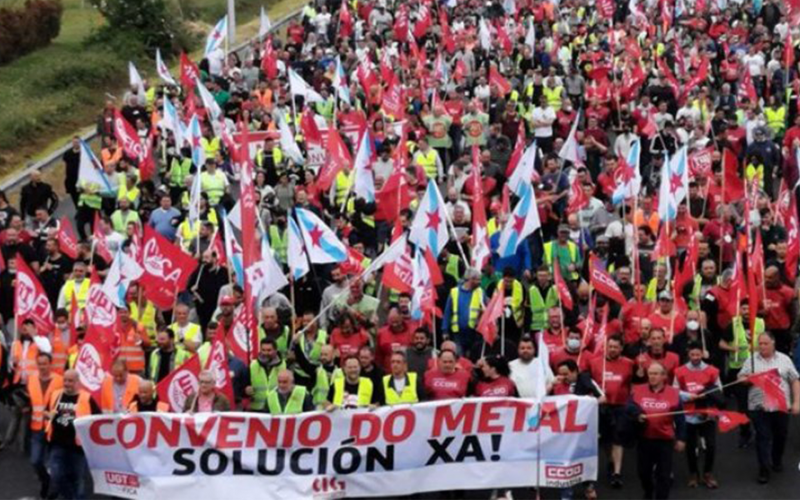 İspanya’da emekçiler greve çıktı