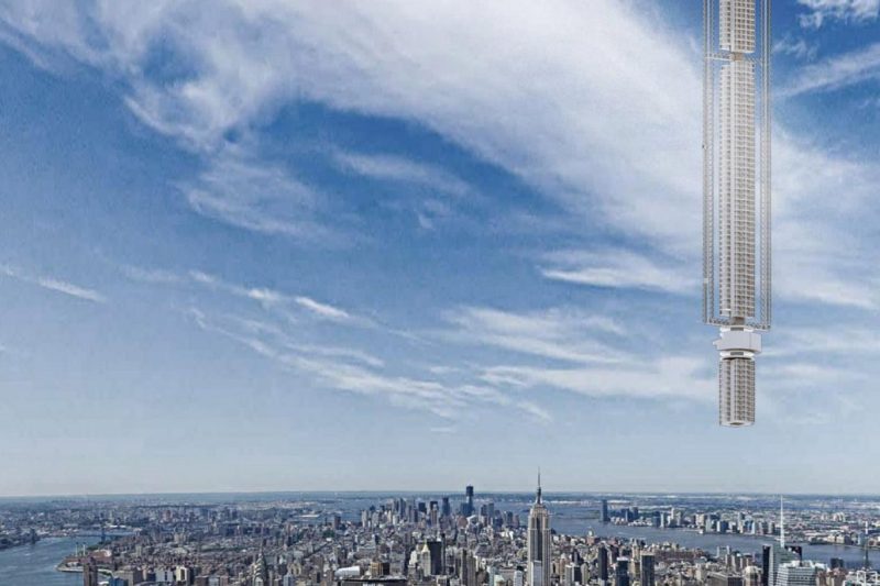 Dünyanın ilk uçan gökdeleni: Mimarlık firması dev binayı bir göktaşına asmak istiyor