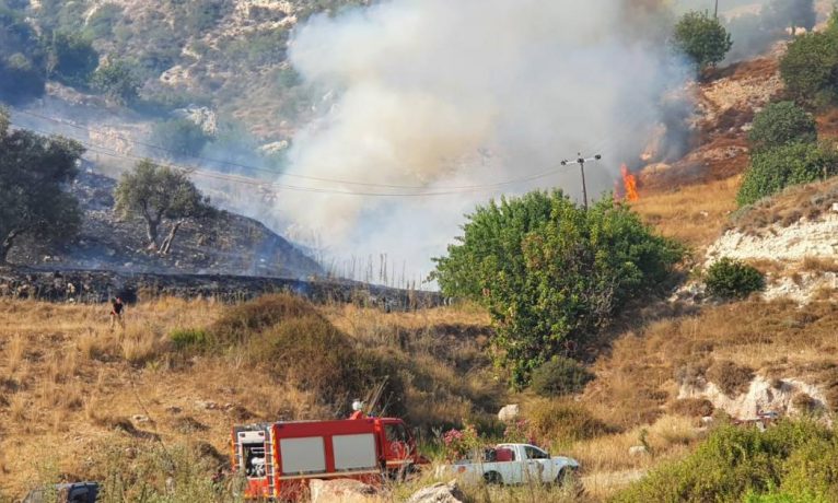 Baf’ta yangın