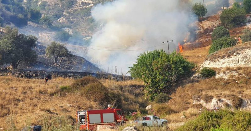 Baf’ta yangın