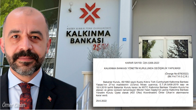 FUAT OKTAY’IN DANIŞMANI KALKINMA BANKASI’NA ATANDI