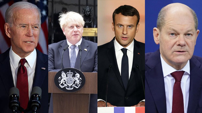 ABD, İngiltere, Fransa ve Almanya liderleri telefonda görüştü