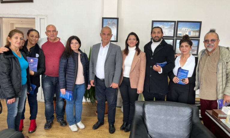 TDP heyeti Lefke’yi ziyaret etti, dayanışma belirtti