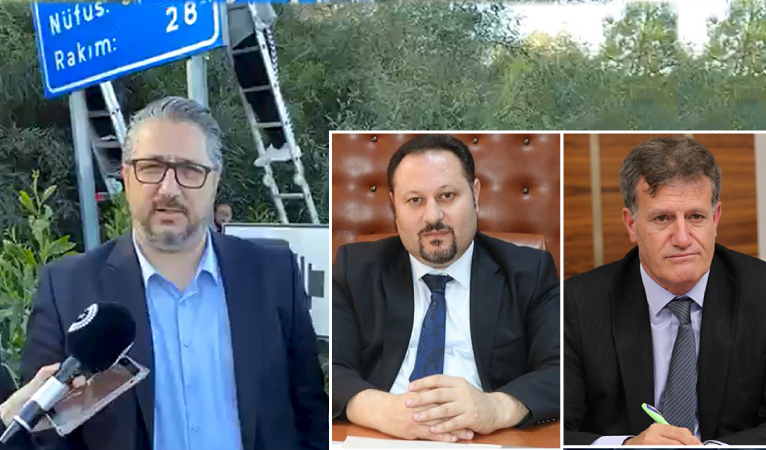 Belediye Başkanı’nın söktürdüğü tabelaya bakanlardan yanıt geldi