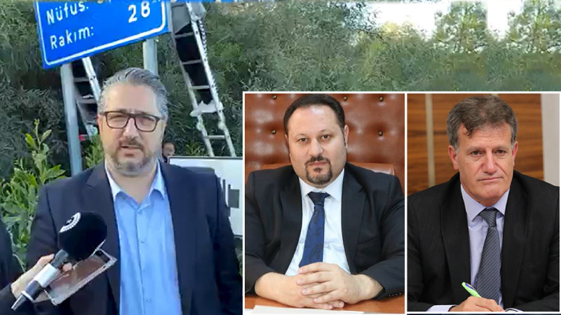 Belediye Başkanı’nın söktürdüğü tabelaya bakanlardan yanıt geldi
