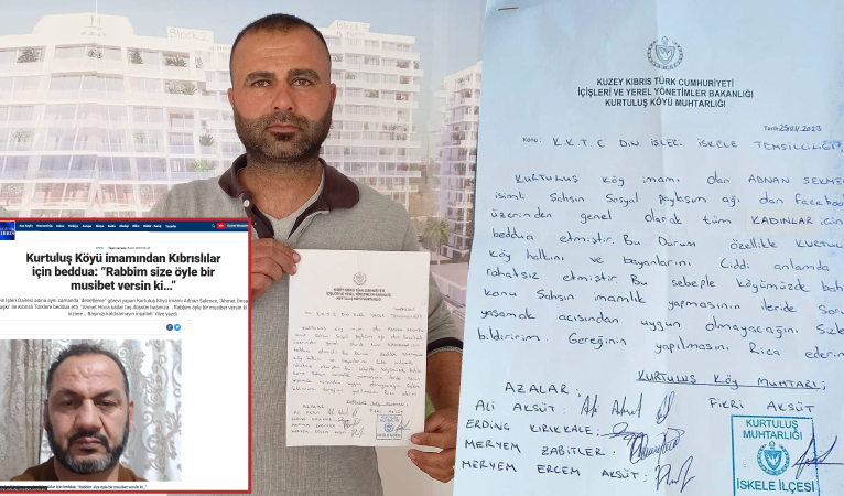 Muhtar gereğini yaptı: Bedduacı imam görevden alınsın diye dilekçe verdi