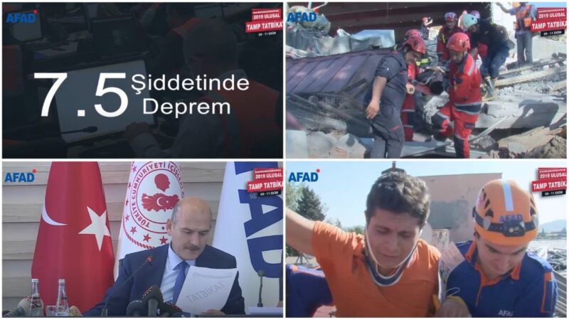 AFAD Maraş depremine ‘hazırız’ mesajı vermiş, Soylu tatbikatı yönetmiş