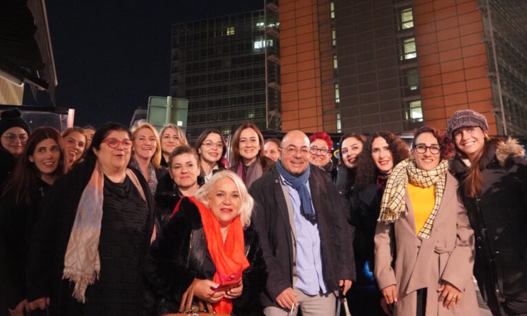 Kıbrıslı 50 kadın Brüksel’de