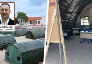 Geçitkale Cumhuriyet Lisesi yarın çadırda eğitime başlıyor