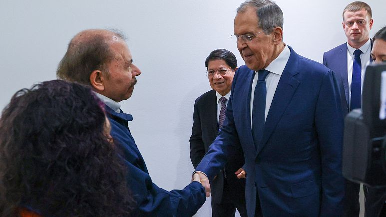 Nikaragua lideri Ortega’dan, Lavrov’un ziyareti sırasında AB’ye ‘sömürgecilik’ tepkisi