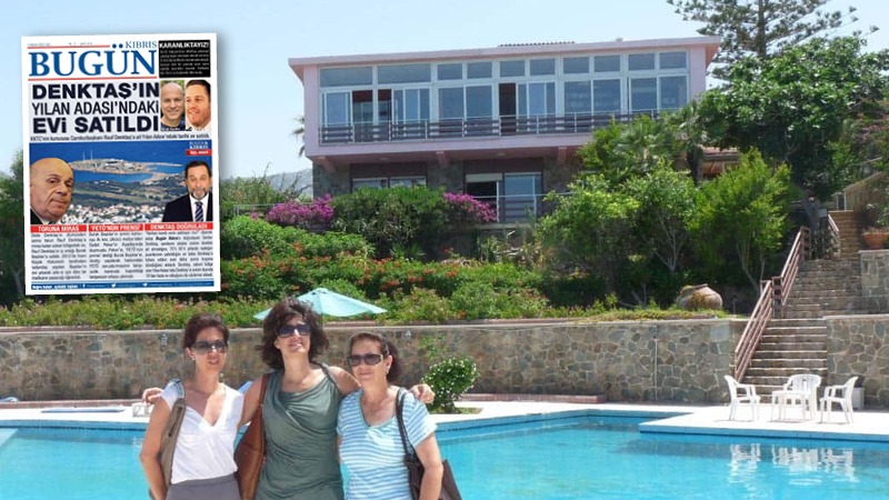 Marina, Celia ve çalışanları Koulla 2011’de Serdar Denktaş’ın nezaretinde evlerini ziyaret edebildi.