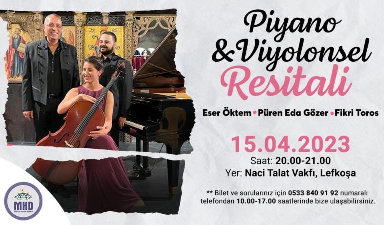 Mülteciler yararına Cello & Piano Recital şöleni düzenleniyor