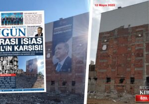 Erdoğan’ın mezarlığa gülen posteri indirildi