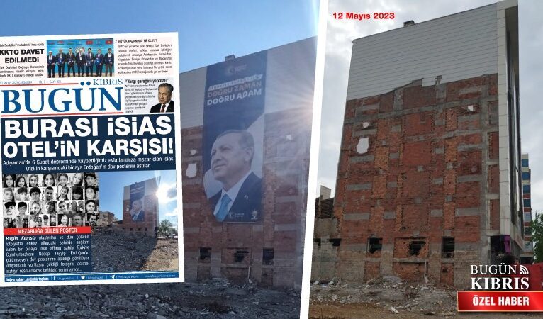 Erdoğan’ın mezarlığa gülen posteri indirildi