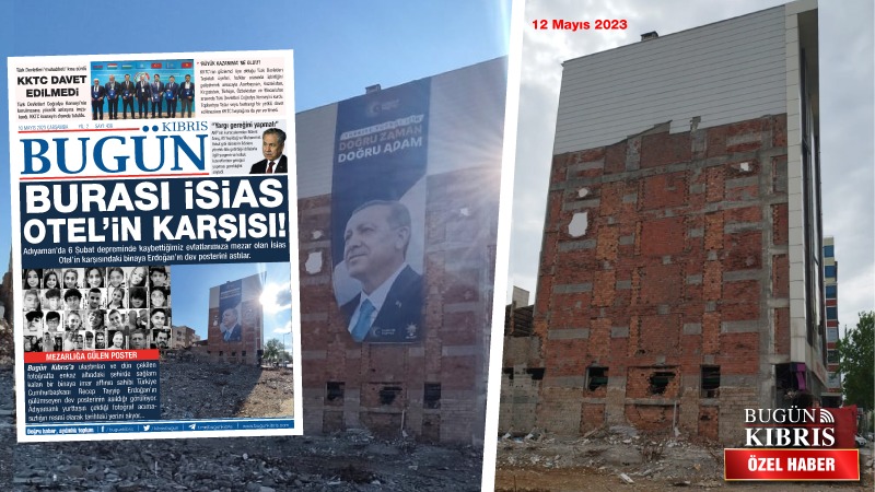 Erdoğan’ın mezarlığa gülen posteri indirildi