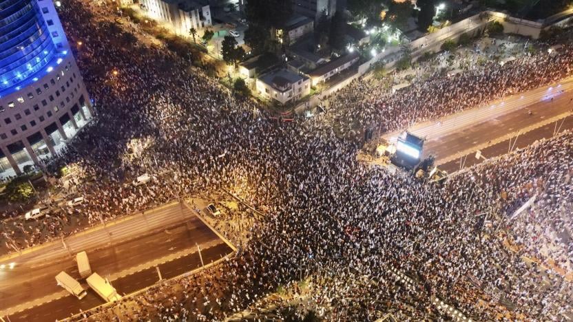 İsrail’de yargı reformu krizi: 27. haftada yüz binlerce kişi sokağa indi