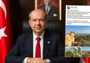 Ersin Tatar hava durumu bildirmeye başladı