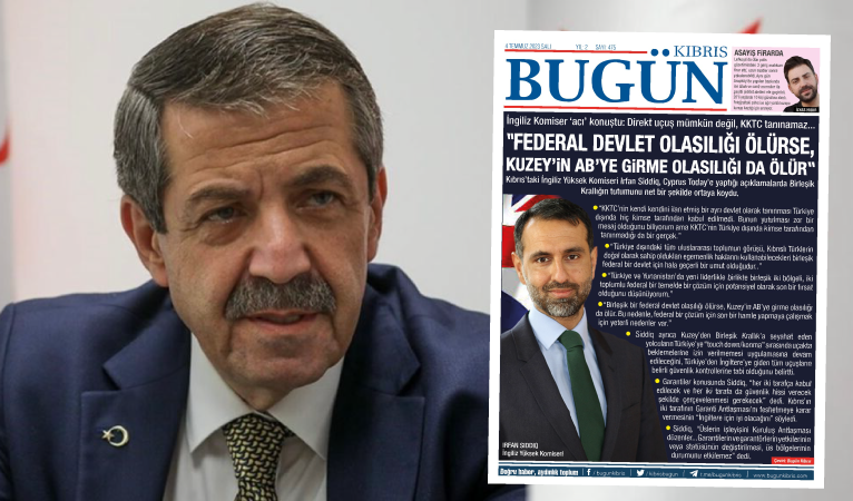 Tahsin Ertuğruloğlu: “Birleşik Kıbrıs diye bir olasılık yoktur”
