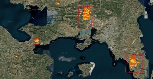 Yunanistan’da yangın söndürme çalışmaları devam ediyor