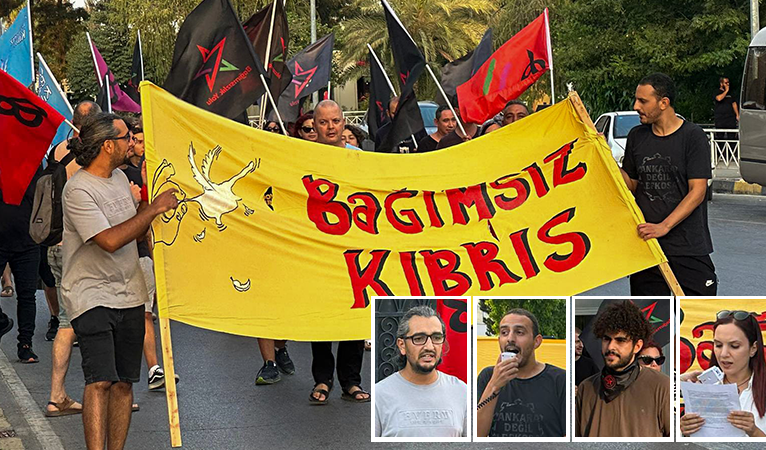 Lefkoşa’da emperyalizme ve işgallere karşı 14 Ağustos protestosu