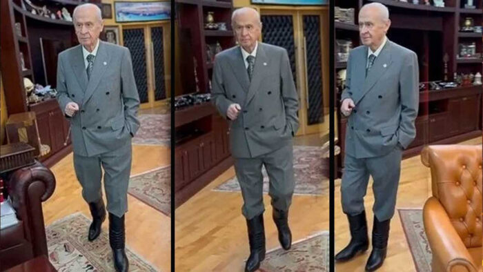 Bahçeli çizmeleri çekerek verdiği Kıbrıs mesajını Zeki Müren şarkısıyla paylaştı