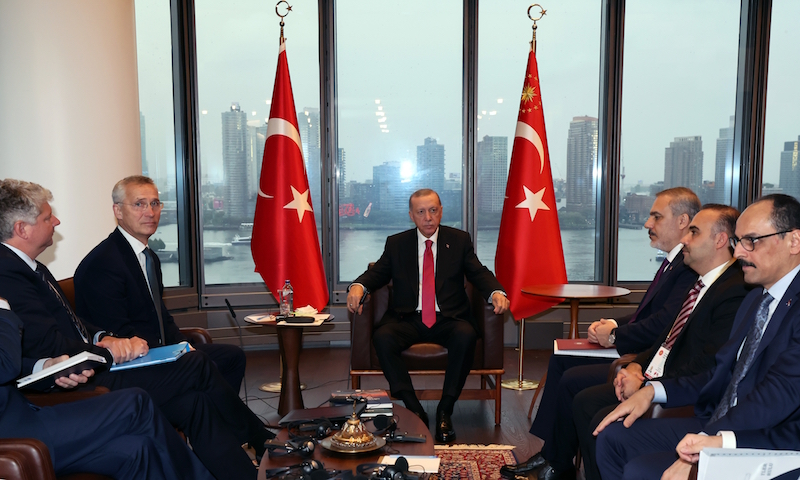 Erdoğan, NATO Genel Sekreteri Stoltenberg görüştü: “NATO misyonlarına en aktif destek vermeyi sürdüreceğiz”