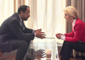 Kıbrıslı Rum lider Hristodulis, Von der Leyen ile Kıbrıs’ı görüştü