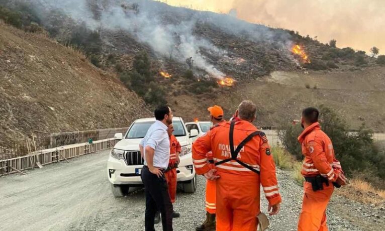 Limasol orman yangını hala sürüyor: Kundaklama şüphesi var