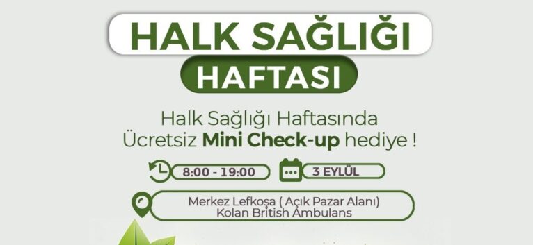 Merkez Lefkoşa’da ücretsiz check up hizmeti sunulacak