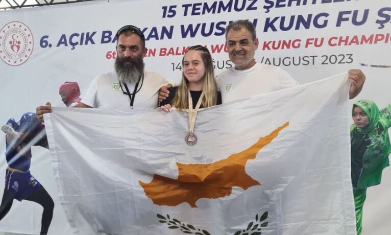 Kıbrıslı Rum sporcu Edirne’de düzenlenen müsabakada bir gümüş, bir bronz madalya kazandı