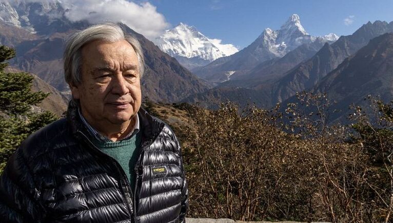 BM Genel Sekreteri Antonio Guterres’ten Nepal’de küresel ısınma uyarısı: “Çılgınlığı durdurun”