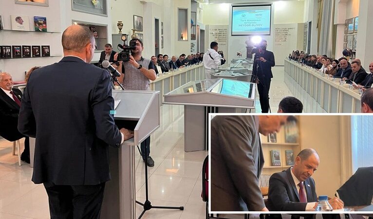 Kudret Özersay, Azerbaycan’da konferans verdi