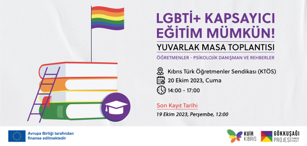 Kuir Kıbrıs Derneği eğitimcilere yönelik “LGBTİ+ Kapsayıcı Eğitim Mümkün!” toplantısı düzenleyecek