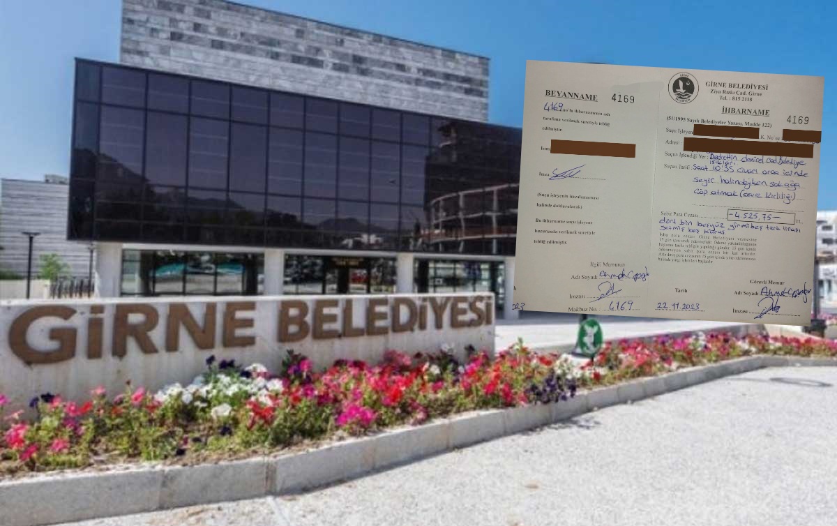 Aracından yere çöp atan şahsa 4 bin 500 lira ceza kesildi
