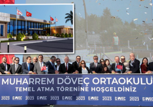 Muharrem Döveç Ortaokulu’nun temeli atıldı