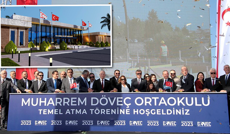 Muharrem Döveç Ortaokulu’nun temeli atıldı