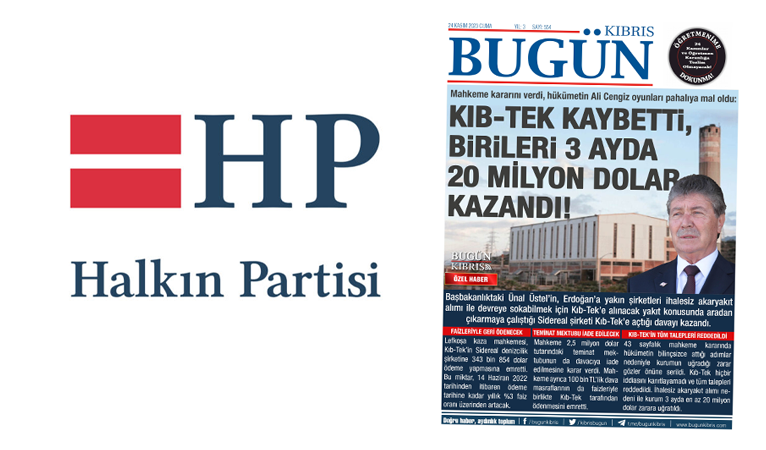 Halkın Partisi Kıb-Tek’teki 20 milyon dolarlık zarar için polise ve başsavcılığa başvurdu